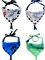 Make Your Own Fleece Dog Bandana Activity for Elderly, Low Vision, Blind, Disabled, Dementia and Child Friendly, Simply lace with Fleece Ribbon & Plastic Needle, Package of 4